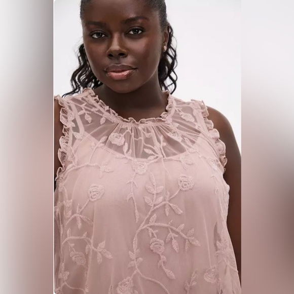 Torrid Ruffle Embroidered Blouse - Picture 3 of 10